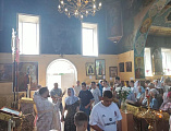 В храме Андрея Первозванного совершили молебен перед экзаменами в день памяти Кирилла и Мефодия