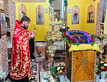 Праздничная Божественная литургия и молебен на освящение воды и фруктовых плодов в слободе Кашары