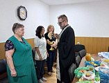В праздник Преображения Господня иерей Евгений Поцелуев посетил онкологический диспансер