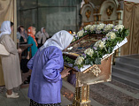 Накануне праздника Рождества Пресвятой Богородицы Преосвященнейший епископ Симон совершил всенощное бдение в правом приделе Покровского кафедрального собора