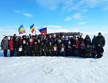 Протоиерей Антоний Колистратов принял участие в зарнице, приуроченной к празднованию Дня защитника Отечества в селе Шептуховка