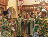 Накануне дня памяти блаженной Ксении Петербургской Преосвященнейший епископ Симон совершил всенощное бдение
