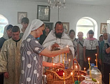 В храме Архангела Михаила села Первомайское отметили Преображение Господне