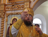 В неделю мясопустную, о Страшном Суде, Преосвященнейший епископ Игнатий совершил Литургию в Свято-Троицком храме в хуторе Ягодинка