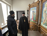 Преосвященнейший епископ Симон посетил новопостроенный храм в честь Веры, Надежды, Любови и матери их Софии в станице Багаевской