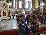 В Неделю Торжества Православия Преосвященнейший епископ Симон принял участие в праздничном богослужении в Патриаршем войсковом всеказачьем соборе Вознесения Господня г. Новочеркасска