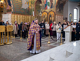 В Неделю Торжества Православия епископ Симон совершил Божественную литургию в Покровском кафедральном соборе