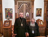Состоялась встреча епископа Шахтинского и Миллеровского Симона с митрополитом Эдесским, Пелльским и Алмопийским Иоилем