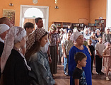 Благословение учеников на новый учебный год в станице Обливской