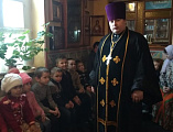 На литургию Преждеосвященных Даров в храм Владимирской иконы Божией Матери пришли воспитанники детского сада х. Можаевка