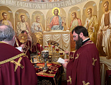 Преосвященнейший епископ Симон совершил Литургию по чину святого апостола Иакова