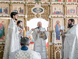 Преосвященнейший епископ Симон совершил Божественную литургию в день воспоминания чуда Архистратига Михаила, бывшего в Хонех