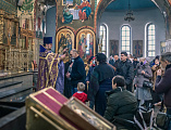 В день памяти великомученика Феодора Тирона Преосвященнейший епископ Симон совершил Литургию в Покровском кафедральном соборе города Шахты