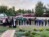 В Кашарах отметили День пограничника у символического столба