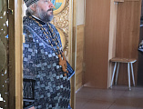 В дни Великого поста Преосвященнейший епископ Симон совершил богослужение в Покровском мужском монастыре слободы Верхнемакеевка
