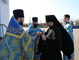 Праздник Благовещения Пресвятой Богородицы собрал многочисленных верующих города Шахты на богослужение в Покровском кафедральном соборе