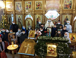В храме в честь Донской иконы Богородицы состоялась встреча казаков станицы Мало-Несветаевской с духовником
