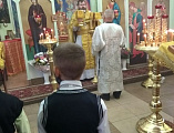 В храме святого Иоанна Кронштадского г. Шахты на молитву собрались дети, родители и воспитатели оздоровительного центра «Добродея»