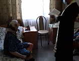 Протоиерей Роман Мясников с пастырским визитом посетил дом престарелых в пос. Садовый