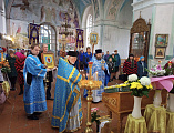 В храме святителя Тихона Задонского ст. Кривянской отметили престольный праздник в одном из приделв