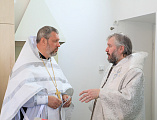 Преосвященнейший епископ Симон с архипастырским визитом посетил храм святой благоверной княгини Анны Кашинской г. Каменск-Шахтинский и совершил воскресную Божественную литургию