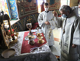 В праздник Вознесения Господня Преосвященнейший епископ Симон совершил Божественную литургию в Покровском кафедральном соборе г. Шахты