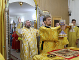 С архипастырским визитом Преосвященнейший епископ Симон посетил приход великомученика и целителя Пантелеимона г. Гуково