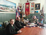 Руководитель сектора взаимодействия с казачьими образовательными учреждениями Отдела религиозного образования и катехизации Шахтинской епархии провел рабочую встречу в штабе Донецкого округа