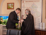 Преосвященнейший епископ Симон и глава Администрации Багаевского района А.Н. Черных обсудили взаимодействие Шахтинской епархии и района