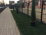 Завершился очередной этап благоустройства прилегающей храмовой территории Державного прихода города Донецка