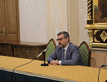 Протоиерей Роман Амплеев и иерей Даниил Зырянов приняли участие во встрече с председателем Синодального отдела по взаимоотношениям Церкви с обществом и СМИ В.Р. Легойдой
