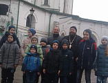 Учащиеся Воскресной школы храма святителя Тихона Задонского ст. Кривянской посетили казачьи мероприятия, посвященные В.М. Чернецову