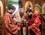 В престольный праздник Преосвященнейший епископ Симон совершил Божественную литургию в храме святой блаженной Ксении Петербургской города Шахты