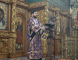 В Неделю Торжества Православия Преосвященнейший епископ Симон совершил Литургию в Покровском кафедральном соборе города Шахты