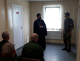 Руководитель епархиального отдела по взаимодействию с вооруженными силами и силовыми структурами иерей Александр Теличкин провел беседу на тему «Молитва как общение с Богом» с военнослужащими войсковой части № 22265