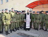 Иерей Георгий Болоцков совершил освящение воинской части № 3722 (82-й учебный полк) г. Шахты