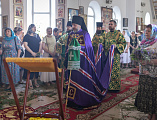 В престольный день Преосвященнейший епископ Симон совершил Божественную литургию в храме Святой Троицы хутора Ягодинка