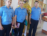 Пограничники управления ФСБ России посетили богослужение в храме святой блаженной Матроны Московской г. Донецка ко дню 100-летия со дня образования Пограничных войск