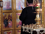 Богослужение в Никольском храме в Неделю Сыропустную