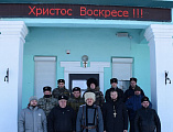 В храме великомученика и целителя Пантелеимона прошла встреча с казаками Гуковского юрта
