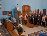 Протоиерей Антоний Колистратов совершил богослужение в храме в честь иконы Божией Матери «Всех скорбящих радость»