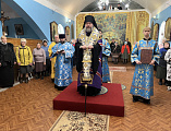 Преосвященнейший епископ Симон совершил всенощное бдение в храме Казанской иконы Богородицы города Гуково