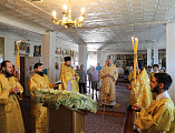 В престольный день Преосвященнейший епископ Симон совершил Божественную литургию в храме пророка Иоанна Предтечи города Новошахтинска