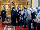 Преосвященнейший Симон совершил Божественную литургию и хиротонию во пресвитеры в храме великомученика Георгия Победоносца хутора Лихой