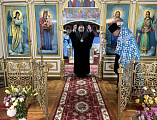 Преосвященнейший епископ Симон совершил всенощное бдение в храме Казанской иконы Богородицы города Гуково