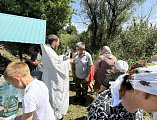 Освящение источника в хуторе Дубовом Боковского района 