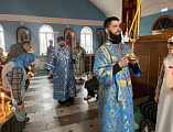 Преосвященнейший епископ Симон совершил всенощное бдение в храме Казанской иконы Богородицы города Гуково