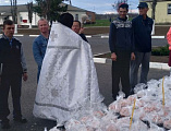 В хуторе Табунщиково и Горненском психоинтернате освятили пасхальные куличи