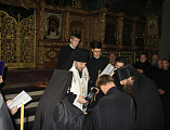 Преосвященнейший епископ Симон совершил монашеский постриг клирика Шахтинской епархии протоиерея Олега Лукьянчикова с наречением имени Игнатий