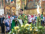 В День Святой Троицы, Пятидесятницы Преосвященнейший епископ Симон совершил Божественную литургию в Покровском кафедральном соборе г. Шахты